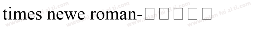times newe roman字体转换